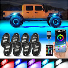 8 Pods RGB Rock Light 12V