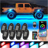 8 Pods RGB Rock Light 12V