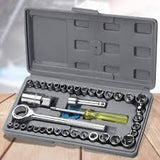 40Pcs Combination Socket Wrench Set