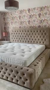 Base &  Headboard (200x180) - With Button Rankoussi (beige)