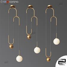 MLA1881G Hanging Light - Gold D350*H1200mm