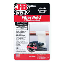 JB WELD FIBERWELD 1'' FIBERGLASS PIPE REPAIR CAST