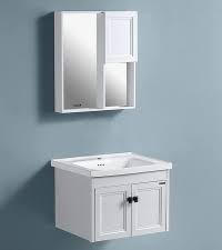 Wall Mount Vanity Bathroom Cabinet With Mirror - White