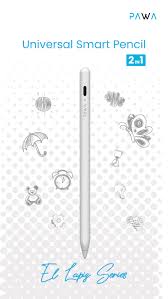 PAWA EI LAPIZ SEREIS 2 IN 1 UNIVERSAL SMART PENCIL WITH PALM REJRCTION-WHITE