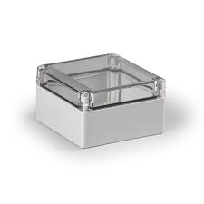 ENSTO PVC ENCLOUSURE, TRANSPARENT COVER (125X125X75MM)