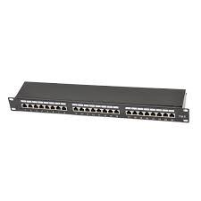 FS 24 PORTS CAT6 SHIELD 110 PUNCH DOWN PATCH PANEL,1U RACK MOUNT