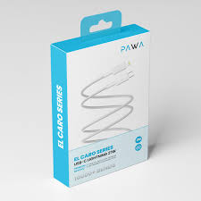 PAWA EL-CARO SEREIS USB-C TO LIGHTNING PREMIUM BRAIDED CABLE 2M 27W- WHITE
