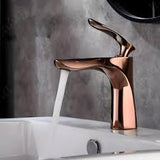 Brass Basin Mixer - Rose Gold (7003)