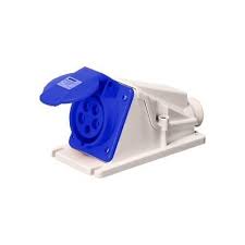 GEWISS WALL SOCKET 2P+E ANGLED 32A 250VAC