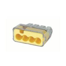 IDEAL PUSH IN WIRE CONNECTERS 34 MODEL YELLOW 4 PORT