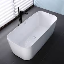 Freestanding Bathtub With Overflow W/o Mixer