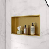 Bathroom Niche Cabinet With Led – (brushed Gold) Single