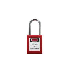 IDEAL SAFETY PADLOCK 76MM LONG STEEL SHACKLE