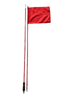 Force Usa Flag Pole Red with Black Mount