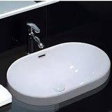 Wash Basin (Model: 1717S, White, 550×365×170mm)