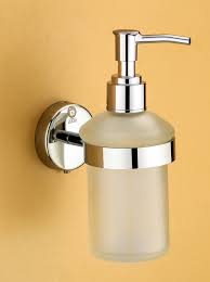 Stresa Brass Holder With Glass Soap Dispenser