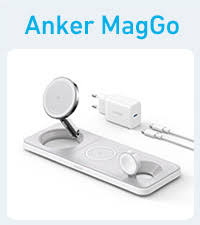 Anker Maggo Wireless Charging Station (15W,3 IN 1 PAD)(B25M1211)-Black
