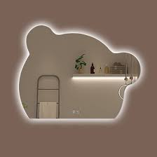 Bear Head Shaped Bathroom Led Tempered Mirror