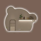 Bear Head Shaped Bathroom Led Tempered Mirror