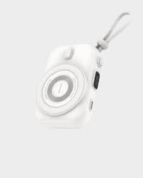 Moxedo 8000 MAH Magnetic Wireless Charging Power Bank-White