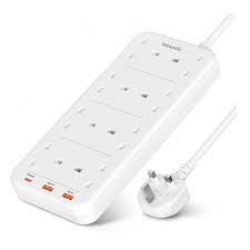 MOXEDO POWER STRIP SURGE PROTECTOR 8 AC OUTLET 20W USB-C POWER DELIVERY 2 METERS