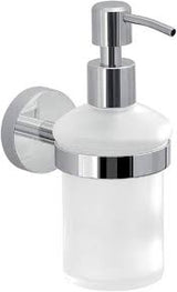 Brass Holder With Glass Soap Dispenser - Chrome