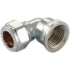 Chrome Plating Female Elbow 15mmx1/2