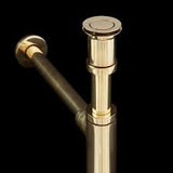 Brass Bottle Trap Black