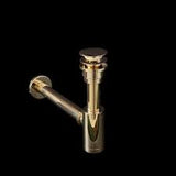 Brass Bottle Trap Black