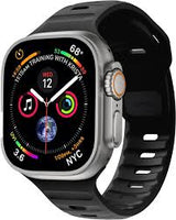 PAWA LAGOS PREMIUM SOFT SILCON STRAP 45/49mm-ULTRA BLACK