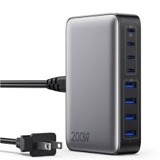 VOLTON IIPD GAN 300W DESKTOP CHARGER FAST CHARGER WITH 5 USB -A PORT