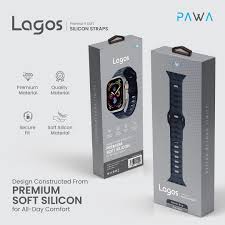 PAWA LAGOS PREMIUM SOFT SILCON STRAP 45/49mm-ATLANTIC BLUE