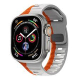 PAWA LAGOS LIMITED EDITION PREMIUM SOFT SILCON STRAP45/49mm-GREY/ORANGE