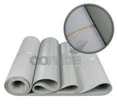 CORUBA RIBBED GREY RUBBER MATTING TO 1000V/10000V TESTED(3MMX10M)