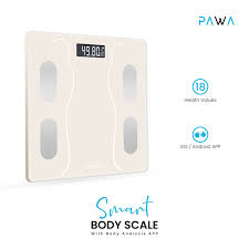 PAWA SMART BODY SCALE WITH BODY ANALYSIS APP- BEIGE