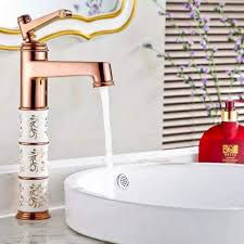 Basin Mixer Brass High (Rose Gold)