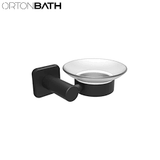 Soap Dish Holder – Matte Black Finish