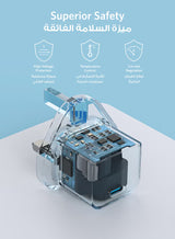 USB C Plug, 20W USB C Charger - Fast Charging PowerPort III Cube Charger, Compatible with iPhone 16/16 Plus/16 Pro/16 Pro Max, 15/14/13/12 Series, Galaxy, iPad (Cable Not Included)