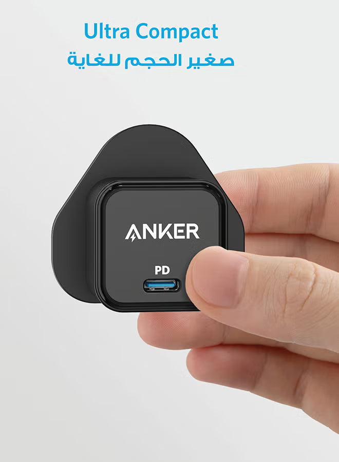 USB C Plug, 20W USB C Charger - Fast Charging PowerPort III Cube Charger, Compatible with iPhone 16/16 Plus/16 Pro/16 Pro Max, 15/14/13/12 Series, Galaxy, iPad (Cable Not Included)