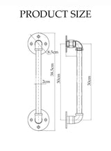 Metal Industrial Pipe Wall Handrail