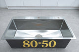 Stainless Steel Kitchen Sink 80 × 50 cm – Single Bowl