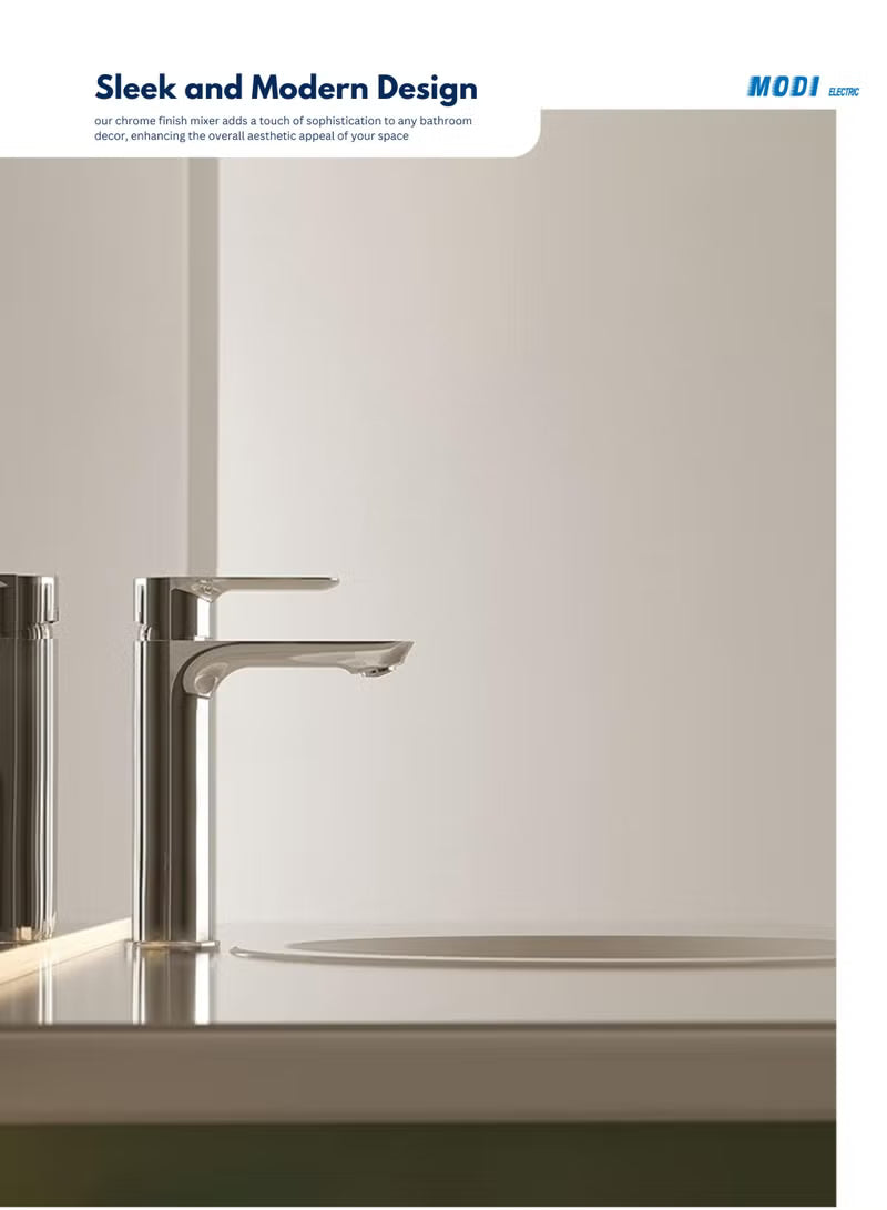 FC002 MODI Basin Mixer MD-HWSA61012 – Chrome Single Lever Bathroom Basin Faucet