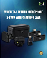 HAC-1025 Dual 360° Lavalier Microphone with Type-C Charging Case