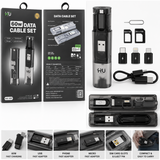 Multi-Functional Data Cable Set HAC-1057 – Multiple Interfaces Compact Charging & Data Cable