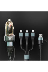 Toby’s CC-10 150W Max 3-in-2 Fast Charging Cable, Type-C, Lightning & Micro USB, 1.2m
