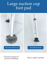 Shower Chair Stool with Padded Armrests and Back