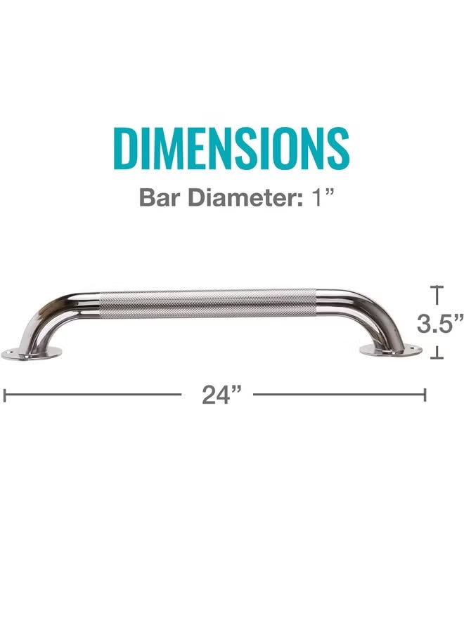 Textured Grab Bar – Shower, Toilet, Tub Rail