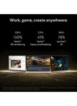 ASUS Zenbook A14 14" Laptop – Qualcomm Snapdragon X2 Elite, 16GB RAM, 1TB PCIe Gen 4 SSD, Qualcomm UMA Graphics, Windows 11 Home, Matte Gray