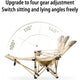 Toby’s Camping Chair-03 Folding Recliner Beach Chair with Pillow & Cup Holder