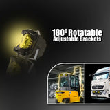 Toby 4-Inch 50W LED Headlight Pair – Yellow, IPX5, 6000K